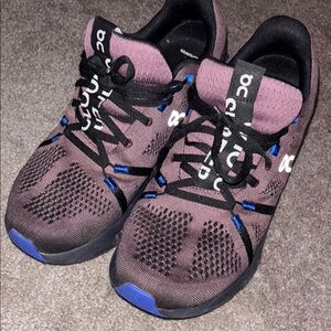 On Running Black and Purple Athletic Shoes